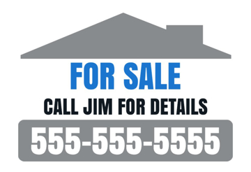 Picture of 12" x 18" - Car Magnet - Real Estate - 16
