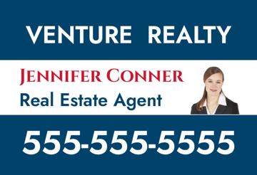 Picture of 12" x 18" - Car Magnet - Real Estate - 17