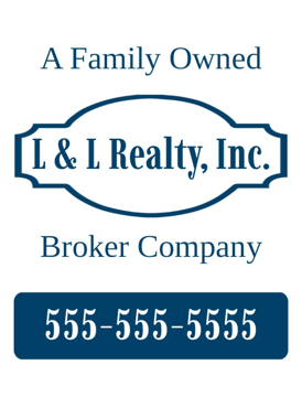 Picture of 12" x 18" - Car Magnet - Real Estate - 21