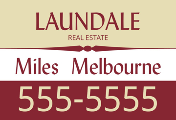 Picture of 12" x 18" - Car Magnet - Real Estate - 22
