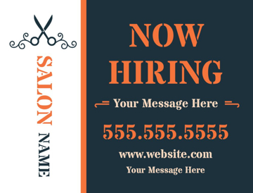 Picture of 18" x 24" - Car Magnet - Now Hiring - 03