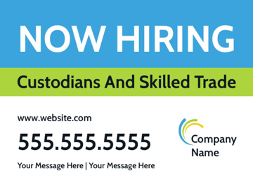 Picture of 18" x 24" - Car Magnet - Now Hiring - 05
