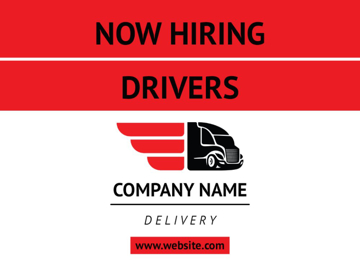 Picture of 18" x 24" - Car Magnet - Now Hiring - 08