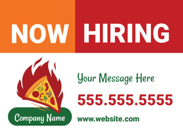 Picture of 18" x 24" - Car Magnet - Now Hiring - 13