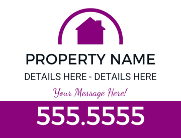 Picture of 18" x 24" - Car Magnet - Property Management - 09