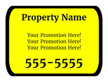 Picture of 18" x 24" - Car Magnet - Property Management - 11