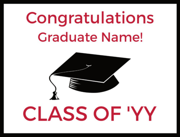 Picture of 18" x 24" - Car Magnet - Graduation - 03
