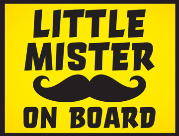 Picture of 18" x 24" - Car Magnet - Baby On Board - 03