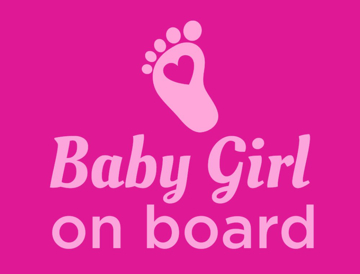 Picture of 18" x 24" - Car Magnet - Baby On Board - 07