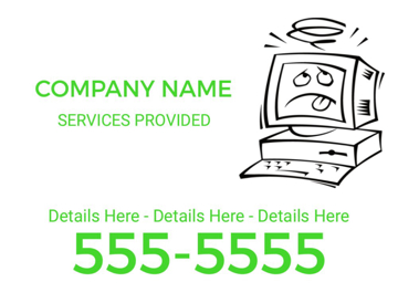 Picture of 18" x 24" - Car Magnet - IT Services - 01