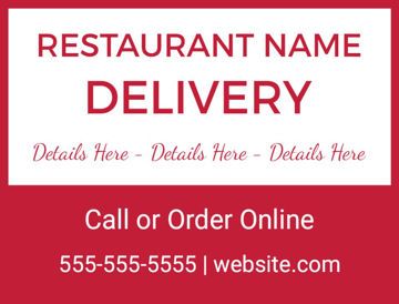 Picture of 18" x 24" - Car Magnet - Delivery - 02