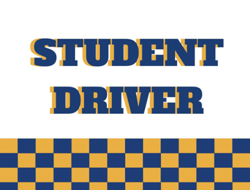 Picture of 18" x 24" - Car Magnet - Student Driver - 01