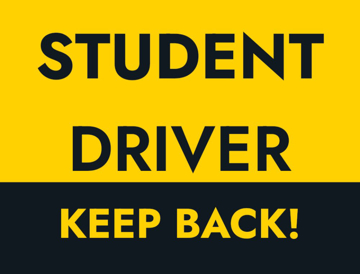 Picture of 18" x 24" - Car Magnet - Student Driver - 07
