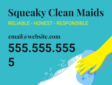 Picture of 18" x 24" - Car Magnet - Cleaning Services - 05
