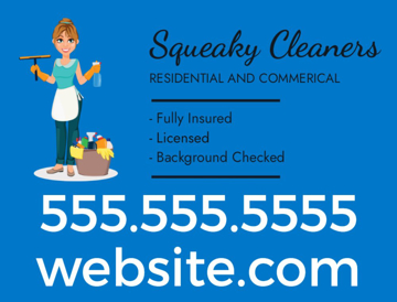 Picture of 18" x 24" - Car Magnet - Cleaning Services - 13