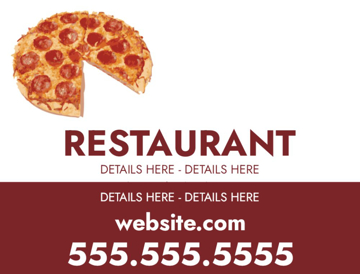 Picture of 18" x 24" - Car Magnet - Restaurant - 01