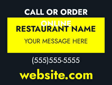 Picture of 18" x 24" - Car Magnet - Restaurant - 08