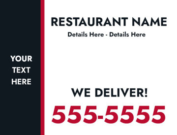 Picture of 18" x 24" - Car Magnet - Restaurant - 15