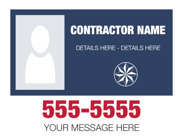 Picture of 18" x 24" - Car Magnet - Contractor - 02
