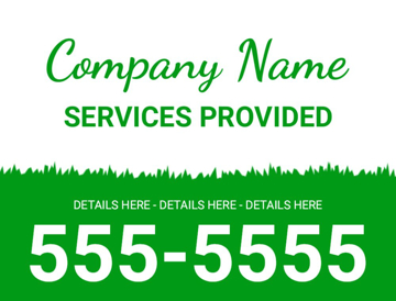 Picture of 18" x 24" - Car Magnet - Lawn Care - 02