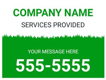 Picture of 18" x 24" - Car Magnet - Lawn Care - 09