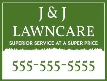 Picture of 18" x 24" - Car Magnet - Lawn Care - 20