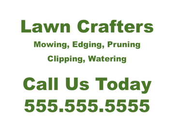 Picture of 18" x 24" - Car Magnet - Lawn Care - 25