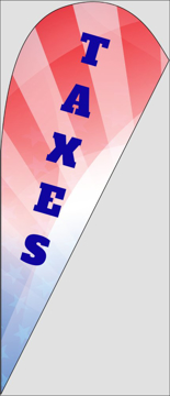 Picture of Teardrop Flag - Business - 03