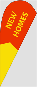 Picture of Teardrop Flag - Real Estate - 01