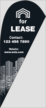 Picture of Teardrop Flag - Real Estate - 09
