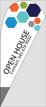 Picture of Teardrop Flag - Real Estate - 10