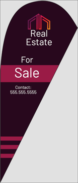 Picture of Teardrop Flag - Real Estate - 15