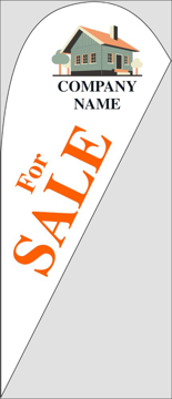 Picture of Teardrop Flag - Real Estate - 18