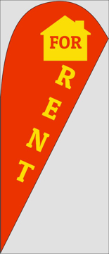 Picture of Teardrop Flag - Real Estate - 19