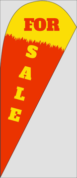 Picture of Teardrop Flag - Real Estate - 20