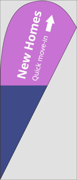 Picture of Teardrop Flag - Real Estate - 24