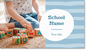 Picture of Education & Child Care Business Card 2