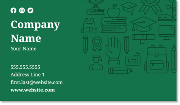 Picture of Education & Child Care Business Card 7