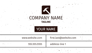 Picture of Business Card - Construction  - Business Card Magnet