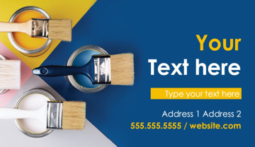 Picture of Business Card - Painter Shop  - Business Card Magnet