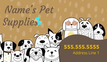 Picture of Business Card - Pet Supply  - Business Card Magnet
