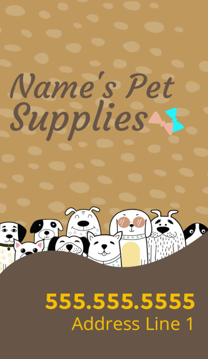 Picture of Business Card - Pet Supply  - Business Card Magnet