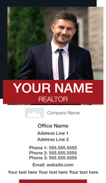 Picture of Business Card - Real Estate  - Business Card Magnet