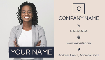 Picture of Business Card 10  - Horizontal - Business Card Magnet