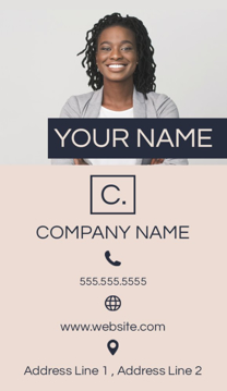 Picture of Business Card 10  - Vertical - Business Card Magnet