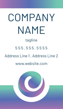 Picture of Business Card 11  - Vertical - Business Card Magnet
