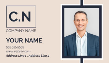 Picture of Business Card 13  - Horizontal - Business Card Magnet