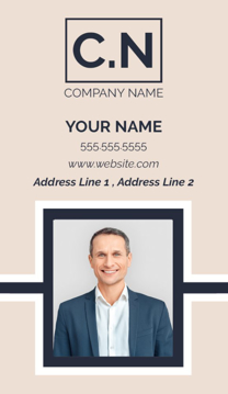 Picture of Business Card 13  - Vertical - Business Card Magnet
