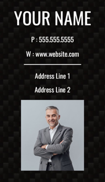 Picture of Business Card 14  - Vertical - Business Card Magnet