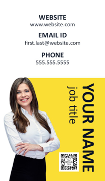 Picture of Business Card 15  - Vertical - Business Card Magnet